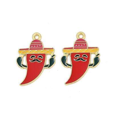 Cinco De Mayo Theme Alloy Enamel Pendants