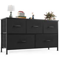 【Fathers Day Gift】Cupboards Cabinets Dresser - Fabric Storage Tower with 5 Drawers, Bedroom Organizer, Chest of Drawers f...