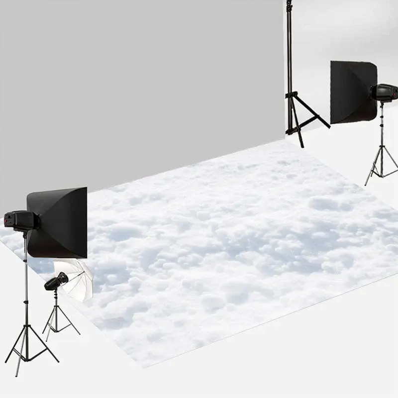 Aperturee Dreamlike White Clouds Froth Photography Floor Mat | Photo Floor Drops | Fabric Floor For Photography | Floor Photo...