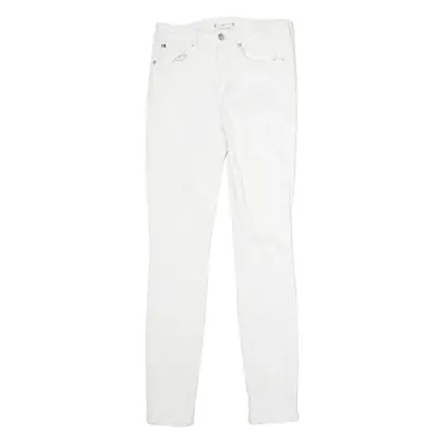 TOMMY HILFIGER Como Flex Womens Jeans White Slim Skinny Stone Wash W24 L28