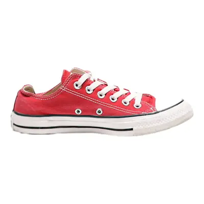 CONVERSE Chuck Taylor All Star Low Top Trainers Red Canvas Womens UK 5