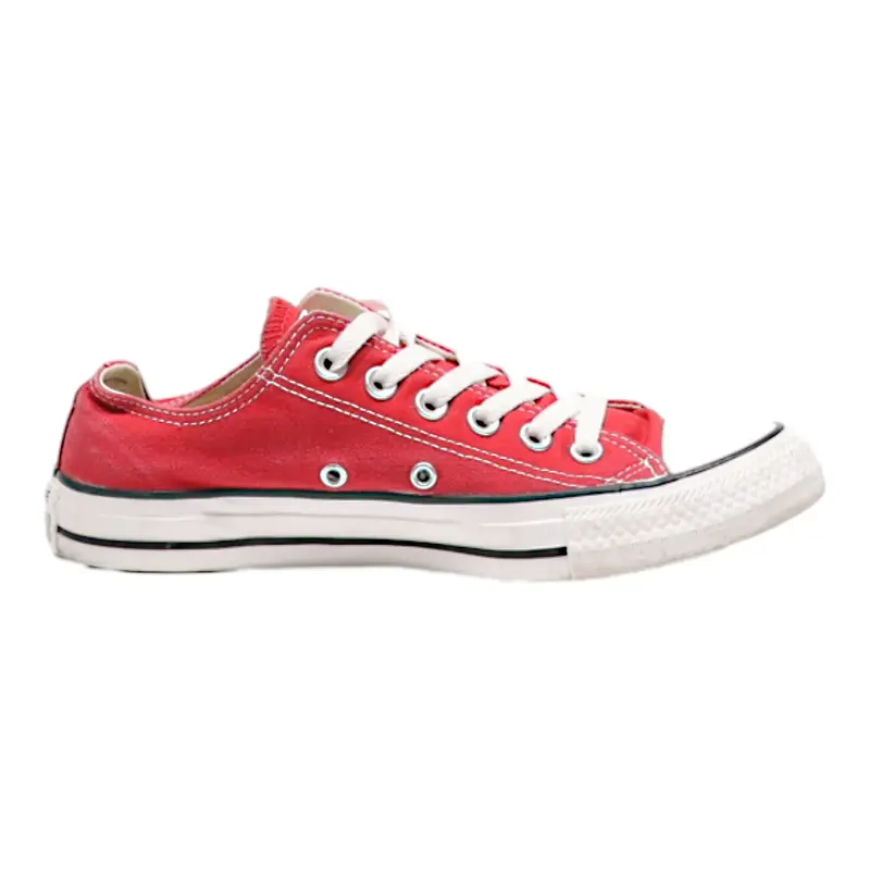 CONVERSE Chuck Taylor All Star Low Top Trainers Red Canvas Womens UK 5