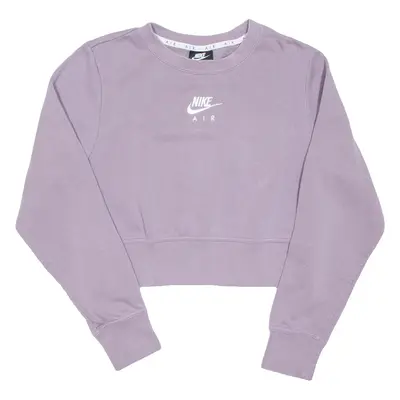 NIKE Cropped Womens Sweatshirt Purple M