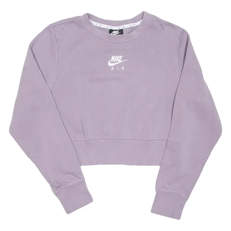 NIKE Cropped Womens Sweatshirt Purple M