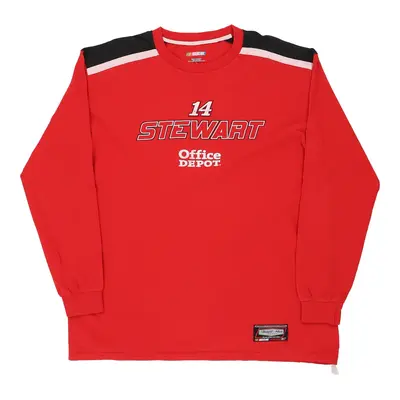 Tony Stewart Nascar Nascar Long Sleeve T-Shirt - Large Red Cotton