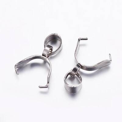 Tarnish Resistant 304 Stainless Steel Pinch Bails