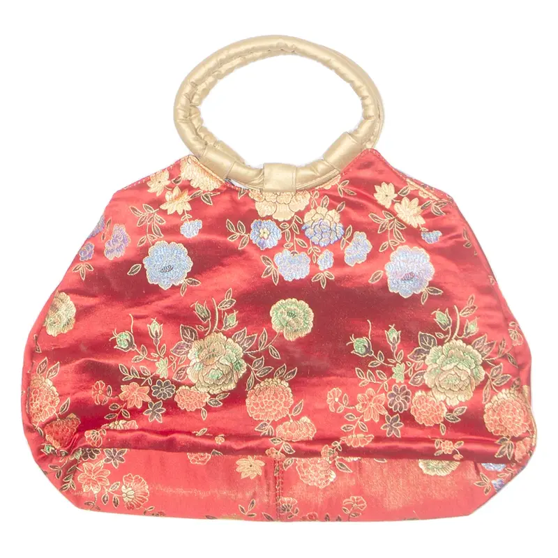 Eastern Inspired Womens Handbag Red Floral