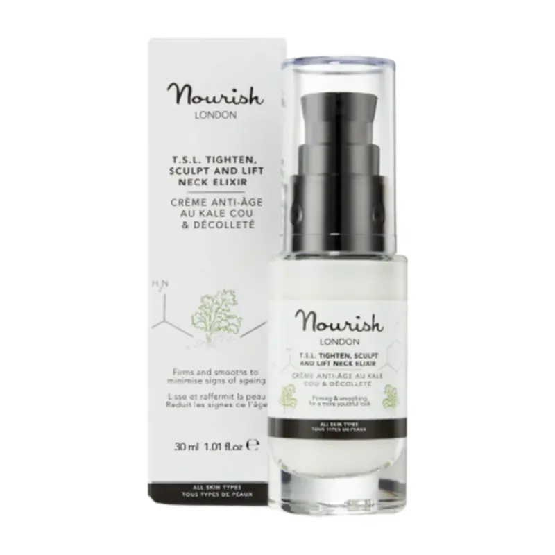 Nourish London TSL Tighten Neck Elixir, Sculpting and Lifting 30ml