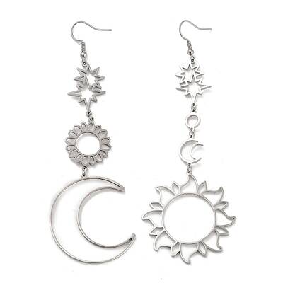 Non-Tarnish 304 Stainless Steel Dangle Earrings