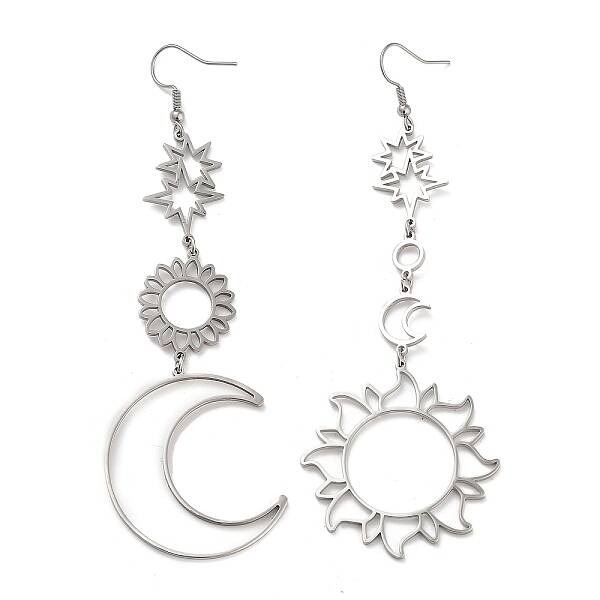 Non-Tarnish 304 Stainless Steel Dangle Earrings
