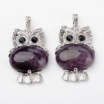 Natural Amethyst Pendants