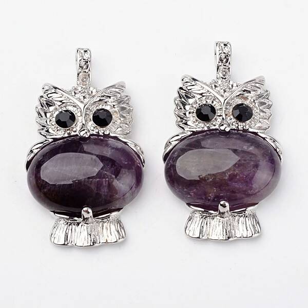 Natural Amethyst Pendants