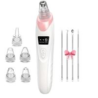 Electric Blackhead Cleaner, 1 Box USB Rechargeable Facial Pore Cleaner with 5 Cleansing Tips & 4 Counts Acne Needles, Facial ...