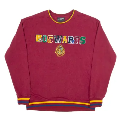 HARRY POTTER Hogwarts Womens Sweatshirt Maroon S