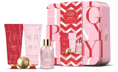 The Luxury Bathing Company Set Regalo In Scatola Di Latta Vaniglia E Mandorle 4 Pezzi