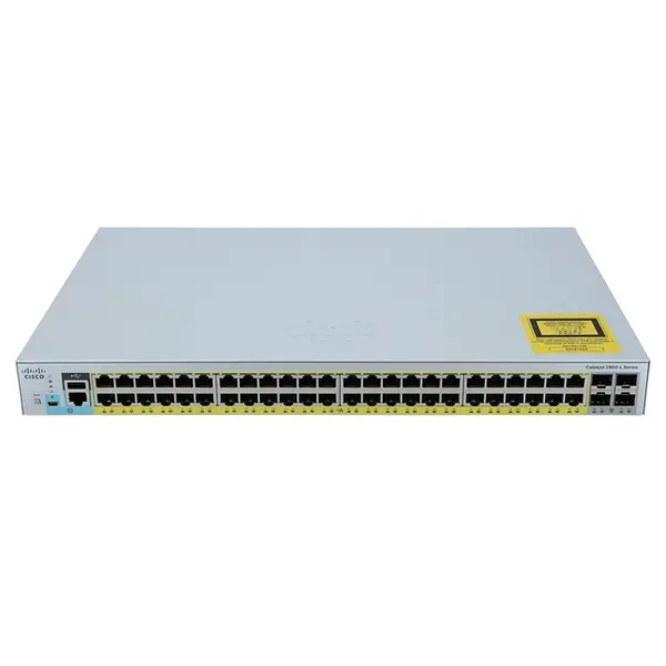 Cisco WS-C2960L-48PQ-LL | Catalyst 2960L Series 2960L-48PQ 48 x Ports PoE+ 10/100/1000Base-T + 4 x SFP+ Ports Layer 2 Managed...