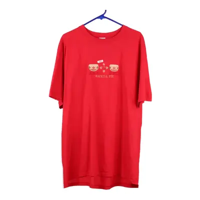 Santa Fey Anvil T-Shirt - XL Red Cotton