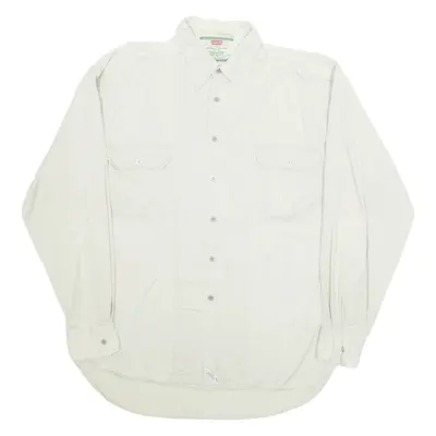 LEVI'S Mens Plain Shirt Beige Long Sleeve L