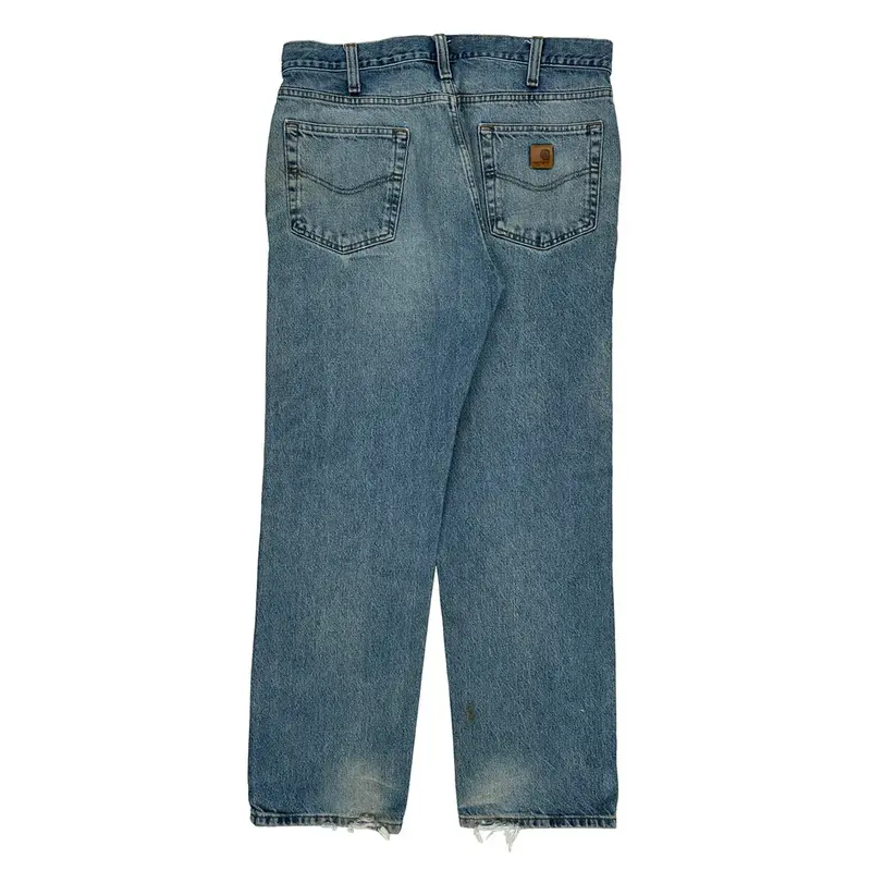 Relaxed Fit Carhartt Jeans - 38W 32L Blue Cotton