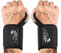 IPOW 18'' Professional Wrist Wraps for Weightlifting 2 Pack(IPF Approved), Heavy Duty Gym Wrist Straps for Working Out, Weigh...