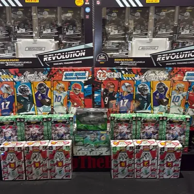 Break #923     2025 Panini Black Hobby Box, 2025 Origins Blaster, 2-2025 Absolute Countdown Calendars, 2-2025 Revolution Foot...