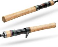 HANDING Magic L Ultra-Light Fishing Rod, Fuji O+A Ring Guides, 2-Piece BFS Spinning and Casting Rod, 30 Ton Carbon Fiber Blan...