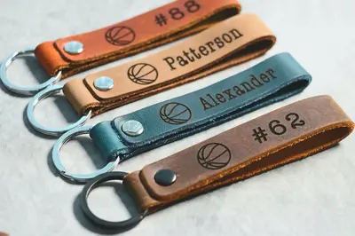 SLIM Basketball Keychain, Basketball Team Gifts, Basketball Senior Night Gifts, Personalized Basketball Gifts, End of Season,...