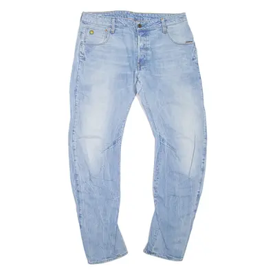 G-STAR Arc Mens Jeans Blue Regular Tapered Stone Wash W33 L32