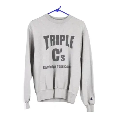 Cambridge Cross Country Champion Sweatshirt - Small Grey Cotton Blend