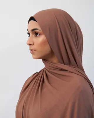 Premium Jersey Hijab - Chestnut