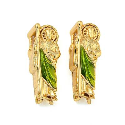 Rack Plating Brass Enamel Beads