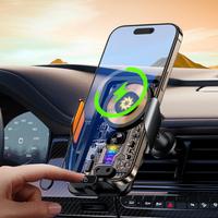 Car Air Vent Phone Holder, 15W Wireless Charging Car Phone Holder, Magnetic Cell Phone Car Mount, Universal Car Interior Acce...