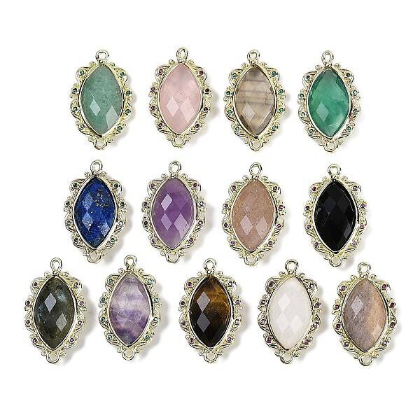 Natural Gemstone Faceted Horse Eye Links