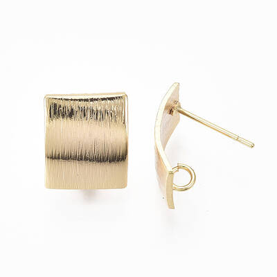Brass Stud Earring Findings