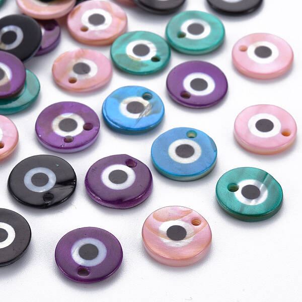 Printed Freshwater Shell Charms