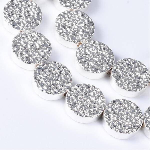 Electroplate Non-magnetic Synthetic Hematite Bead Strands