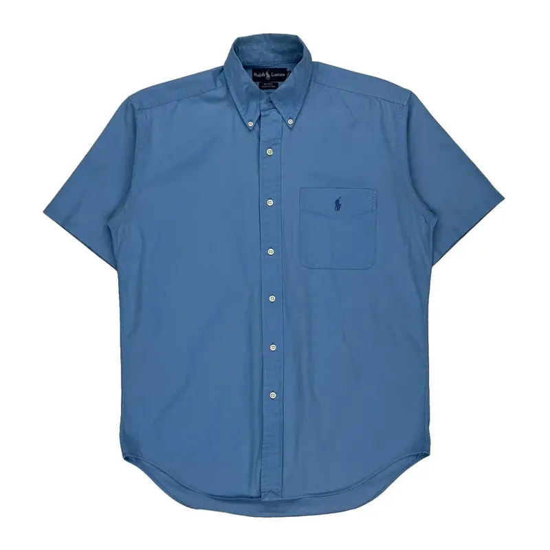 Blake Ralph Lauren Short Sleeve Shirt - Small Blue Cotton