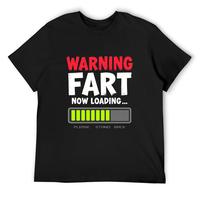 Fart Warning Now Loading Please Stand Back Funny T-Shirt for Men Women Unisex Humor Graphic Tee Casual Novelty Top