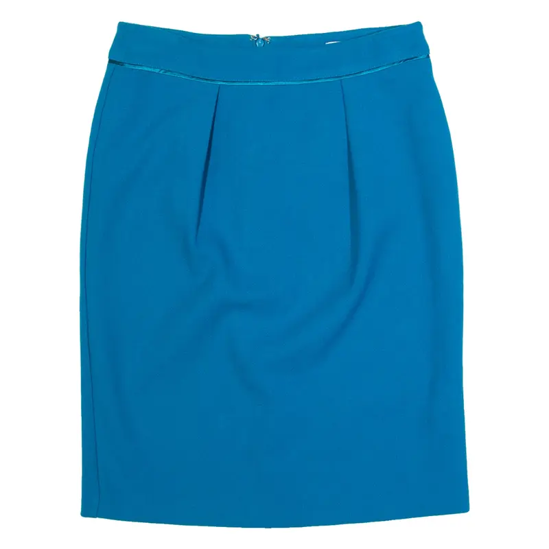 MONSOON Womens Straight Skirt Blue Knee Length UK 10
