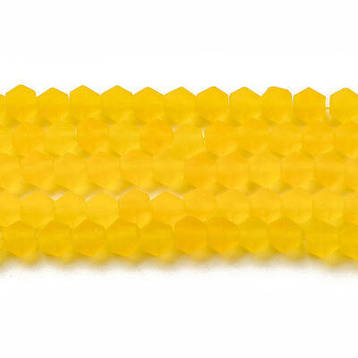 Imitate Austrian Crystal Frosted Glass Beads Strands