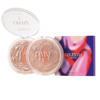 SELESTIA BEAUTY Highlighter Makeup Powder Divine V - Highlighter Powder for Radiant Glow - Face Highlighter for All Skin Tone...