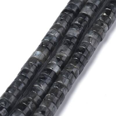 Natural Black Larvikite Beads Strands