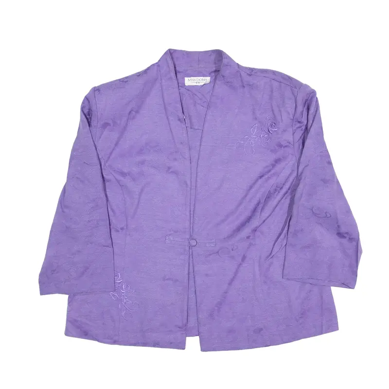 MISS DORBY Blazer Jacket Purple Womens M