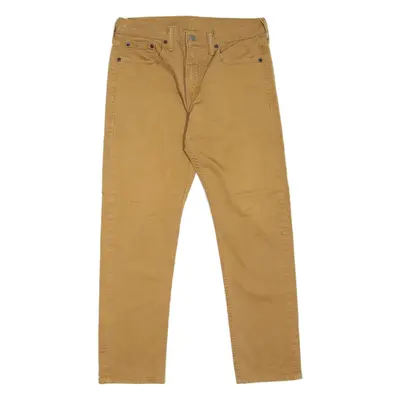 LEVI'S 502 Jeans Mens Beige Regular Tapered W30 L27