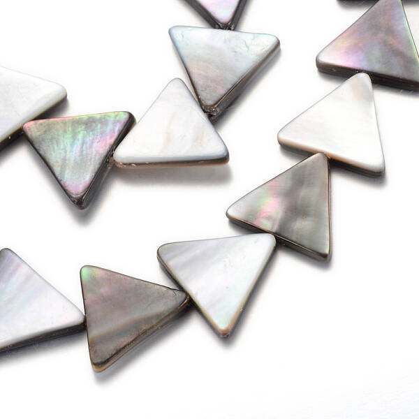 Natural Black Lip Shell Bead Strands