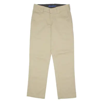 DICKIES Workwear Mens Twill Trousers Beige Slim Tapered W30 L30