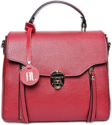Anna Luchini Borsa A Mano In Pelle Da Donna rosso