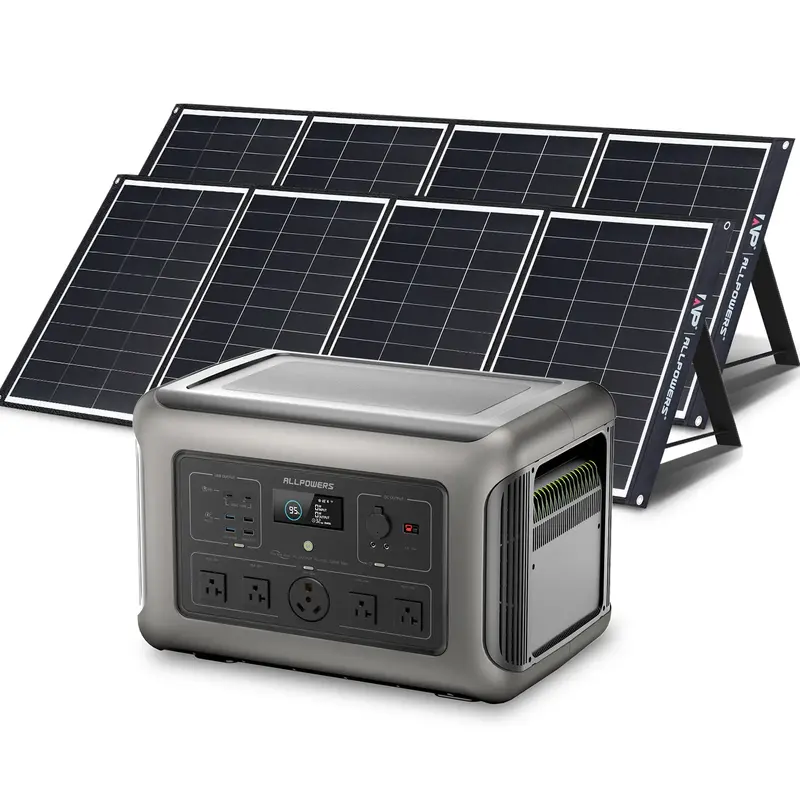 ALLPOWERS Solar Generator Kit 3200W Power Station 200W Solar Panel
