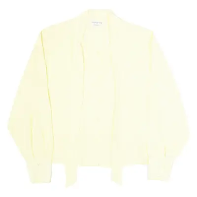 CHAQUE.FOIS Womens Blouse Yellow Long Sleeve M