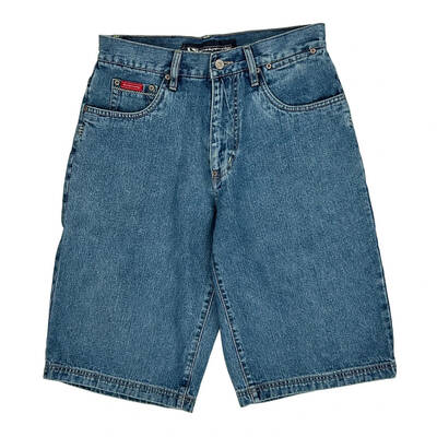Drunknmunky Denim Shorts - 29W 12L Blue Cotton